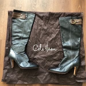 Cole Haan Tall Heeled Long boots w/ Nike Air Soles